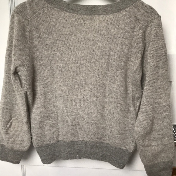JCrew grey elegant sparkle cardigan sweater S - Picture 6 of 6